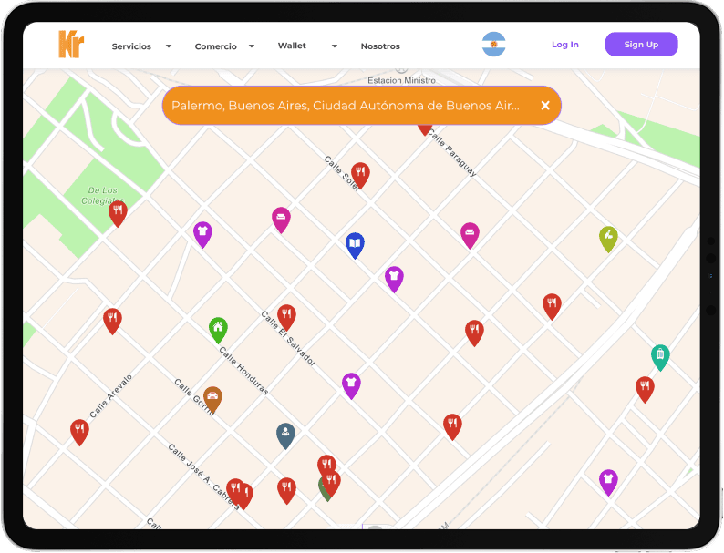Tablet Mapa Imagen