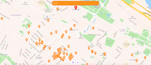 Mapa de negocios.
